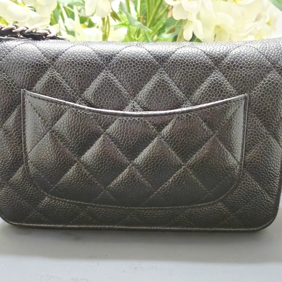 Chanel Quilted Caviar Leather Wallet On Chain - Picture 4 of 14